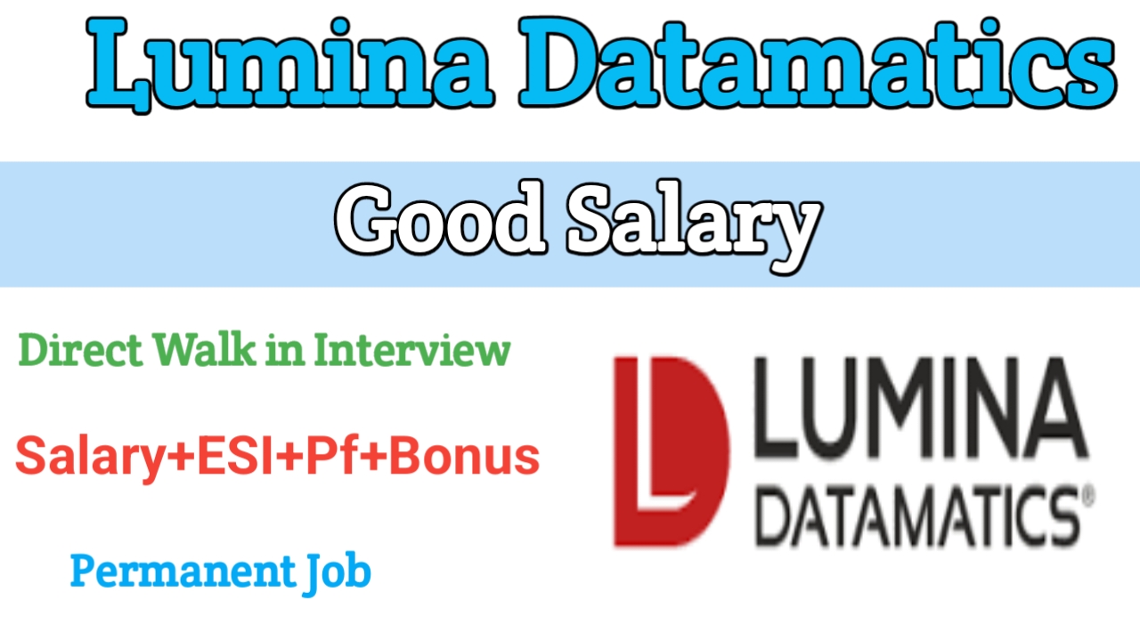 Lumina Datamatics Is Hiring Freshers And Experienced Tamil Careers