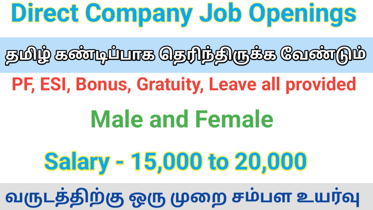 Relationship Executive Job Openings Tamil Careers